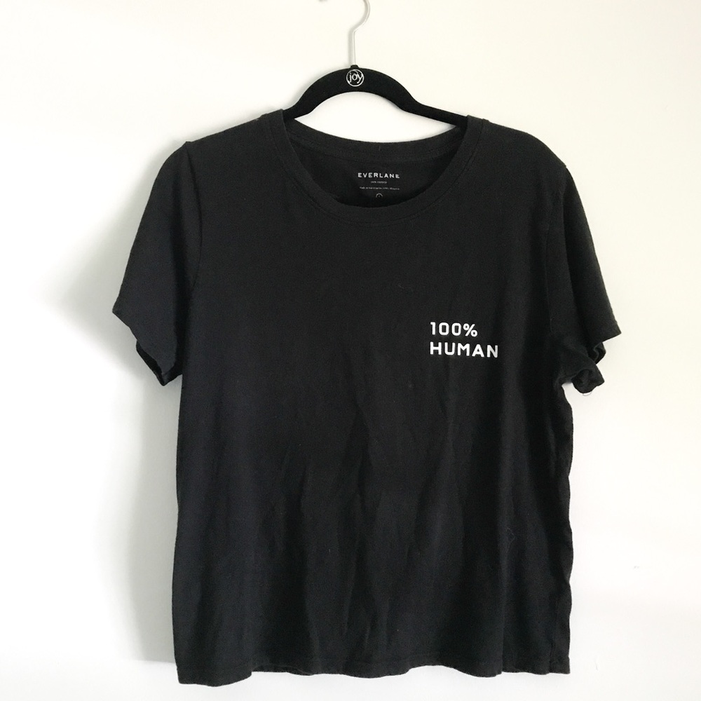 Everlane Box-Cut Tee 100% Human